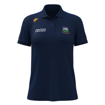 Dual Solid Colour Polo : Navy